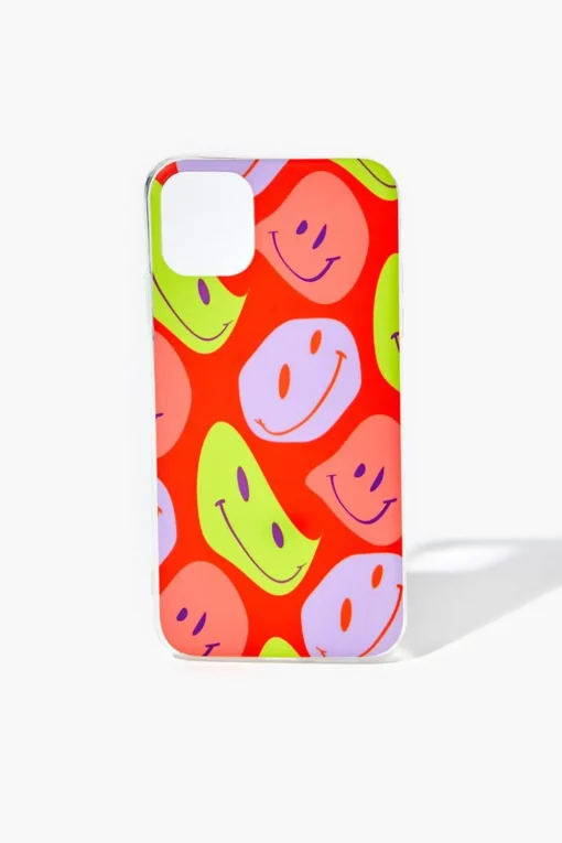 Abstract Happy Face Case For Iphone 11