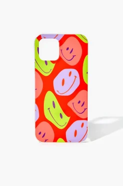 Abstract Happy Face Case For Iphone 12
