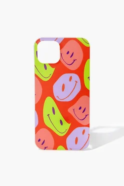 Abstract Happy Face Case For Iphone 13