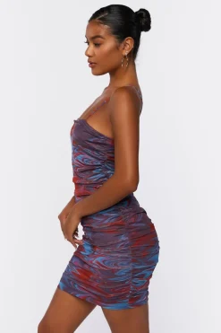 Abstract Print Bodycon Mini Dress