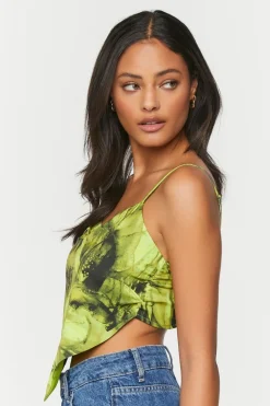 Abstract Print Handkerchief Cami