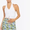 Abstract Print Mini Skirt