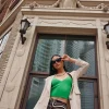 Abstract Print Mini Skirt