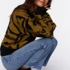 Abstract Striped Sweater