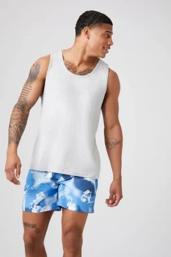 Abstract Water Print Swim Trunks