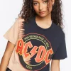 Acdc Graphic Cropped Tee