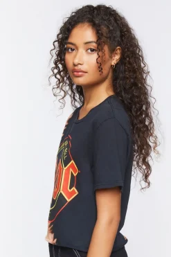 Acdc Graphic Cropped Tee