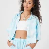 Acid Wash Chambray Shorts