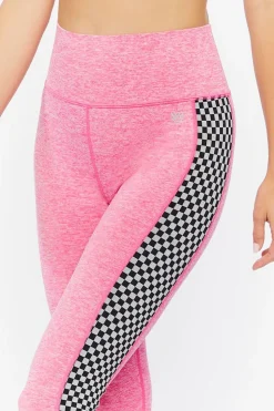 Active Checkered-Trim Leggings