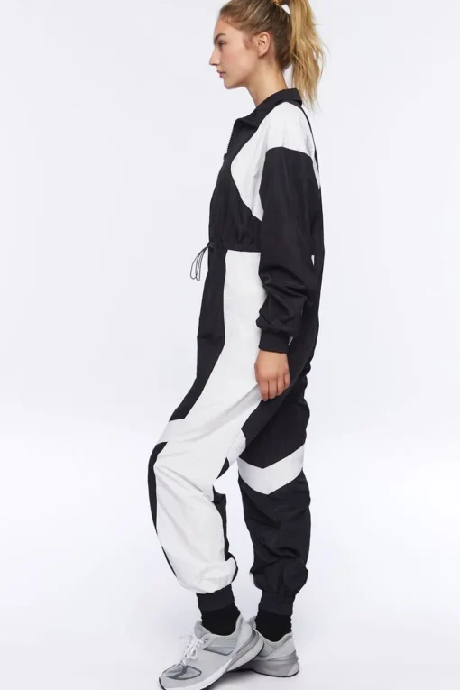 Active Colorblock Windbreaker Jumpsuit