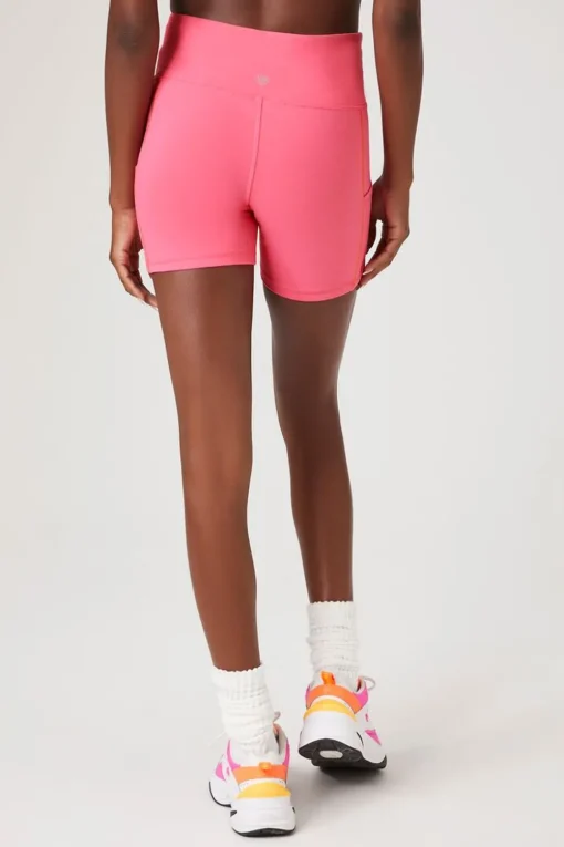 Active Contrast-Seam Biker Shorts