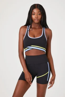 Active Contrast-Trim Biker Shorts