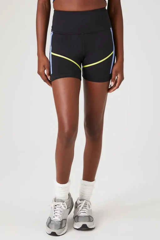 Active Contrast-Trim Biker Shorts