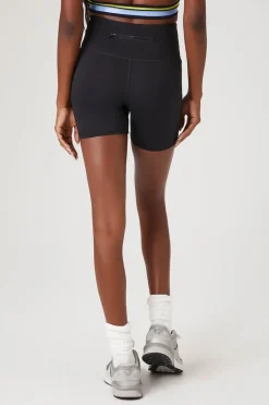 Active Contrast-Trim Biker Shorts