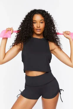 Active Crew Neck Crop Top