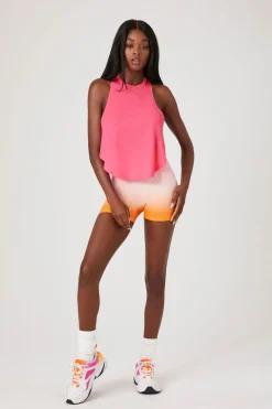 Active Cropped Racerback Tank Top