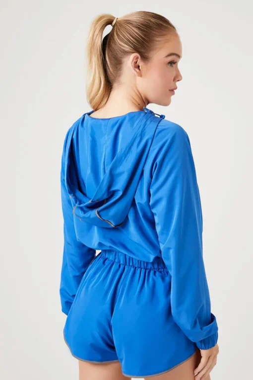 Active Cropped Windbreaker Jacket
