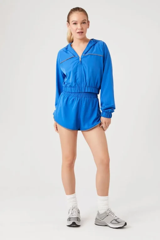 Active Cropped Windbreaker Jacket