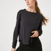 Active Cutout Long-Sleeve Top
