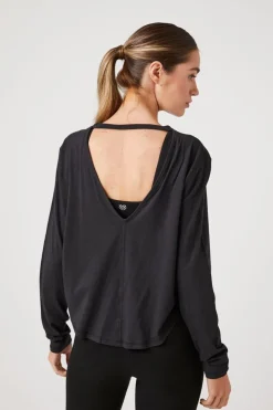 Active Cutout Long-Sleeve Top
