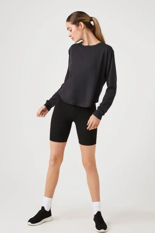 Active Cutout Long-Sleeve Top