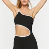 Active Cutout One-Shoulder Romper