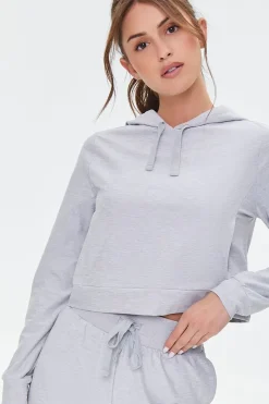 Active Drawstring Hooded Top