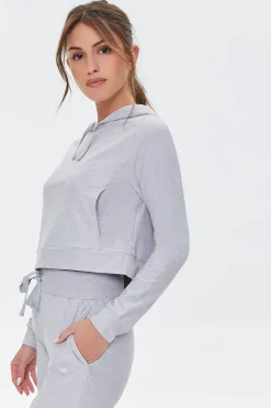 Active Drawstring Hooded Top