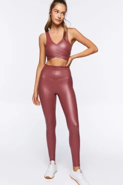 Active Faux Leather Leggings