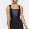 Active Faux Leather Skort Dress