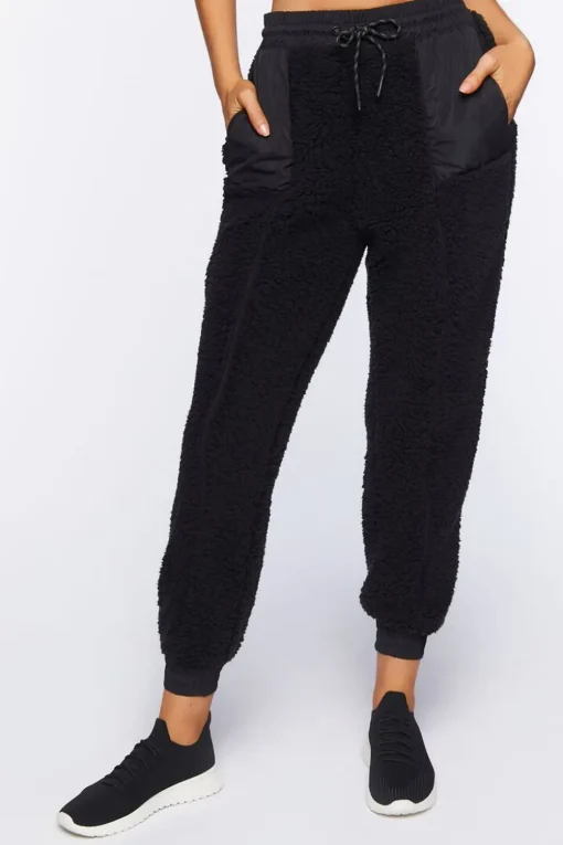 Active Faux Shearling Joggers