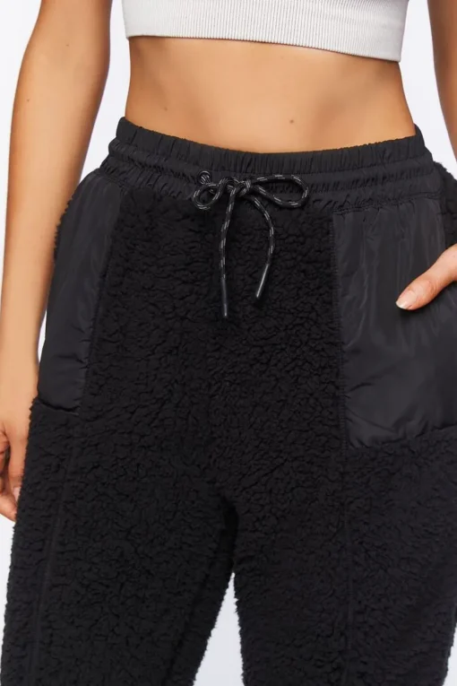 Active Faux Shearling Joggers