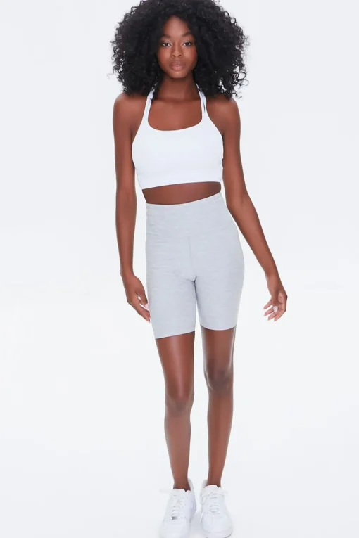 Active Heathered Bike Shorts