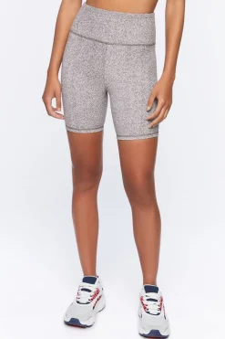 Active Heathered Biker Shorts