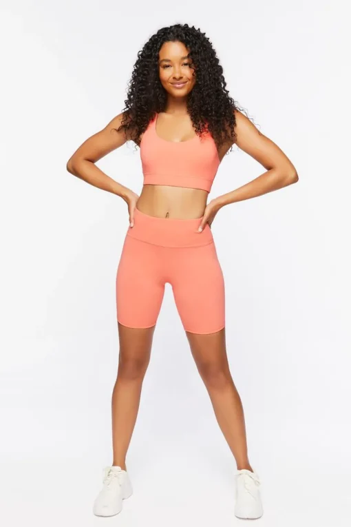 Active High-Rise Biker Shorts