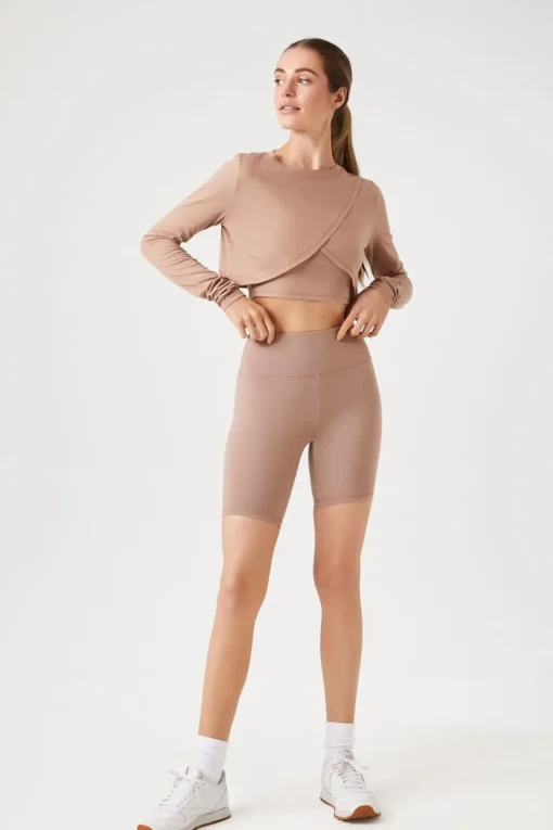 Active High-Rise Biker Shorts