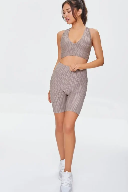 Active Honeycomb Biker Shorts
