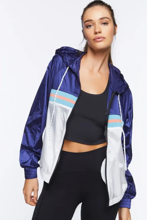 Active Hooded Windbreaker Jacket