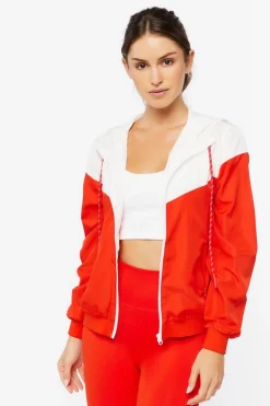 Active Hooded Zip-Up Windbreaker Jacket