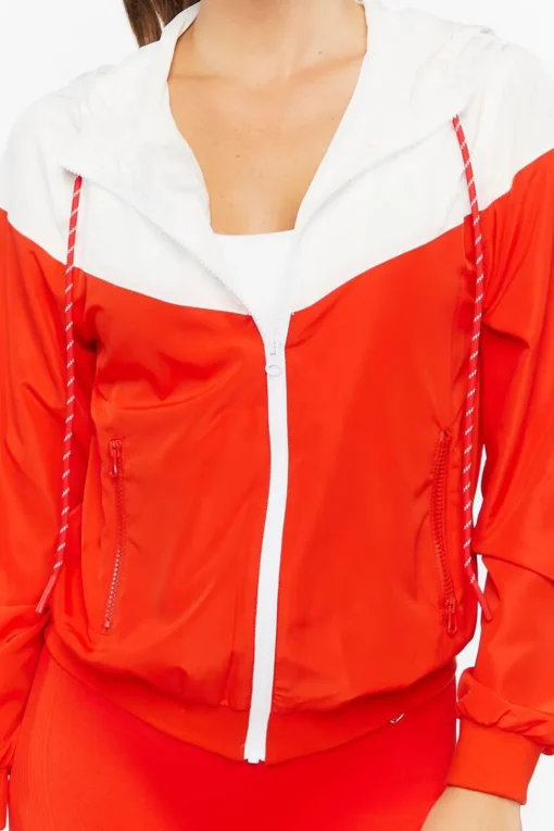 Active Hooded Zip-Up Windbreaker Jacket