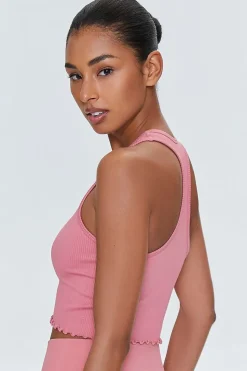 Active Lettuce-Edge Crop Top