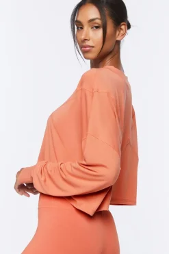 Active Long-Sleeve Crop Top