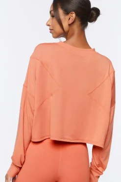 Active Long-Sleeve Crop Top