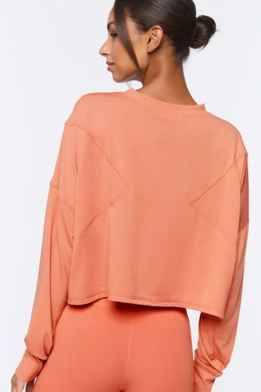 Active Long-Sleeve Crop Top
