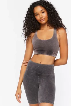 Active Mineral Wash Biker Shorts