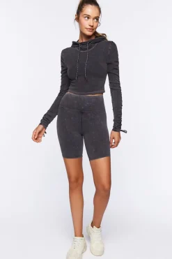 Active Mineral Wash Hooded Top