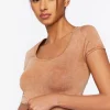 Active Mineral Wash Ruched Crop Top
