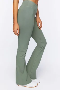 Active Notched-Waist Flare Leggings