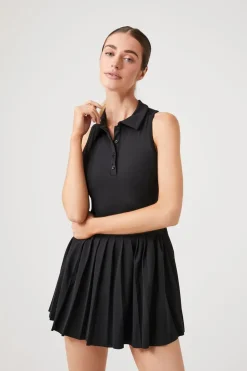 Active Pleated Skort Romper