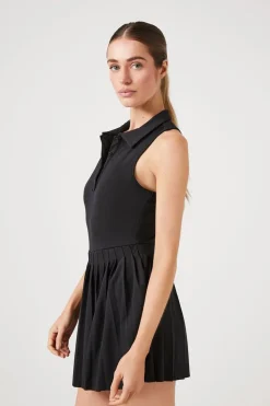 Active Pleated Skort Romper